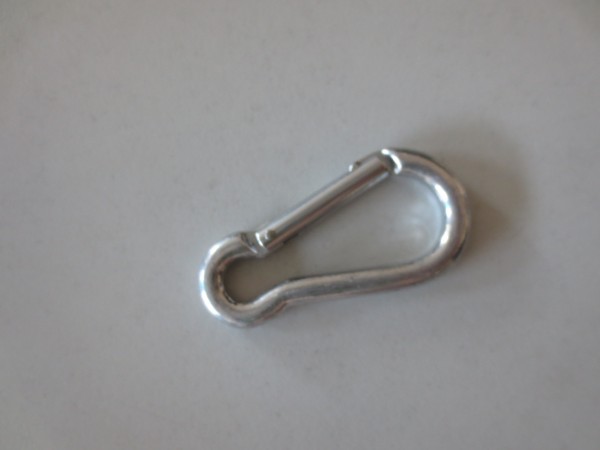Karabinerhaken V2A 5x 50 mm ohne Kausche
